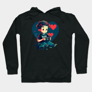 Valentine's Day Video Game Hoodie